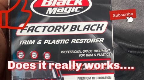Black magic plasric restorer